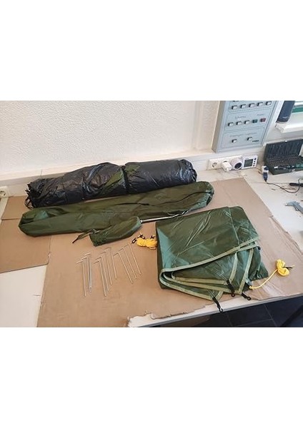 Camping Zelt | Leichtes Pop Up Wurfzelt | 2-3 Personen Kuppelzelt | Trekking & Festival Igluzelt | Sekundenzelt Wasserdicht 210X190X110CM | Wind- & Sonnenschutz | Mit 1 & 2 Eingngen indirimleri