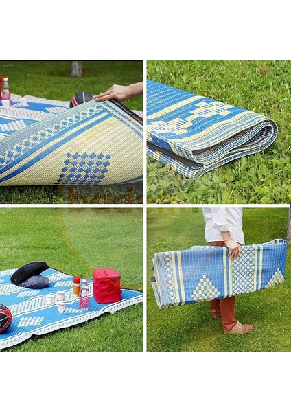 Hasır Halı Kilim Piknik Cami Park Plaj Bahçe Balkon Teras Kamp Outdoor Karavan 140 x 230 cm