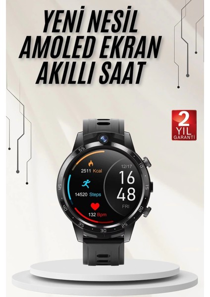 Akıllı Saat 3 Kordon Akıllı Saat Android ve Ios Uyumlu Uzun Ömürlü Titreşimli