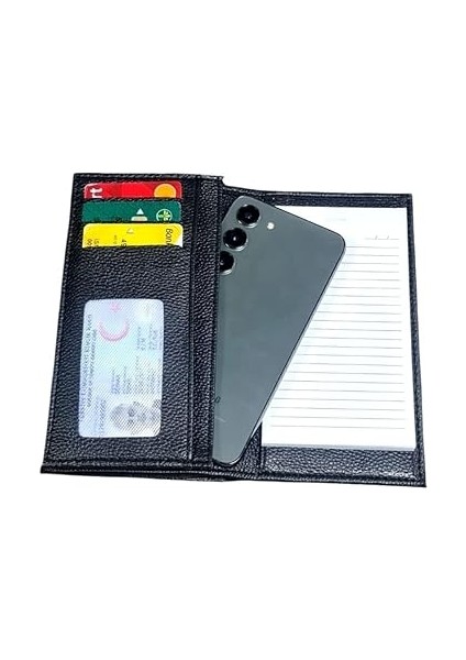 Not Defteri Cüzdan, Cep Telefonu Bölmeli - Suni Deri -9,5 cm x 17 cm indirimleri