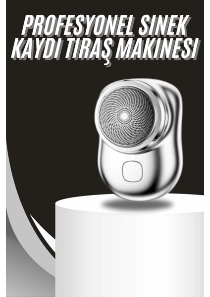 Kablosuz Tıraş Makinesi Günlük Hızlı Taşınabilir Şarjlı Yuvarlak Paslanmaz Çelik