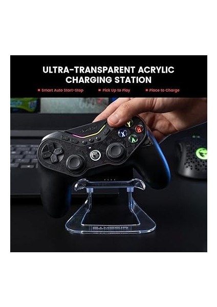 Tarantula Pro Kablosuz Çoklu Platform Denetleyici ve Hızlı Şarj Yuvası Paketi, Switch/switch 2 (6 Eksenli Gyro ve Nfc), Pc, Android ve Ios Için – Kaydırmaz Tmr Çubukları modelleri