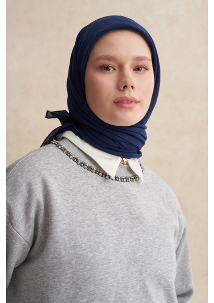 Organik Kırışık Eşarp Koyu Lacivert fiyatları