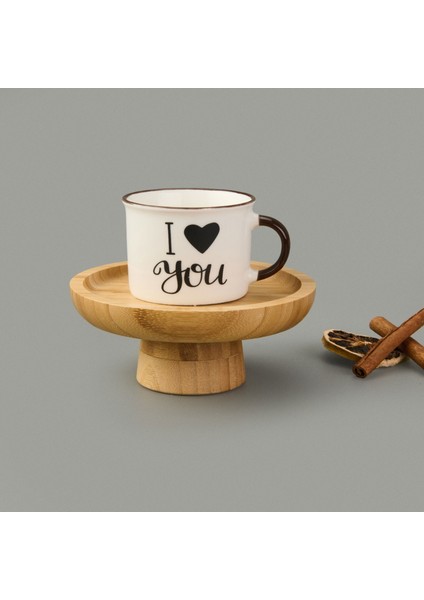 Star Love Porselen Kupa - Asorti - 210 ml