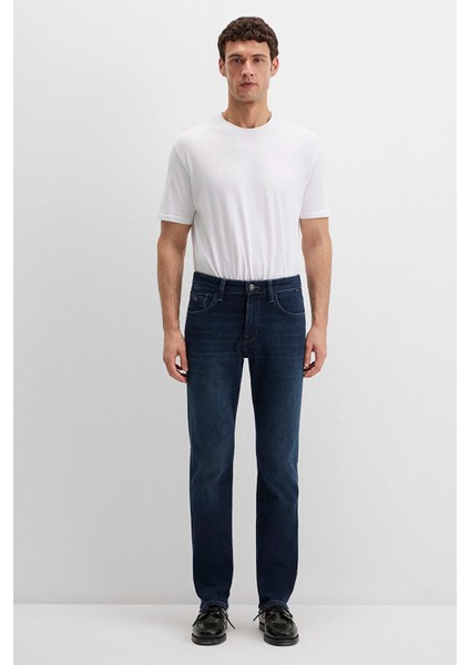 Erkek Hunter Lux Black Puslu Koyu Mavi Jean Pantolon 0020290825 modelleri
