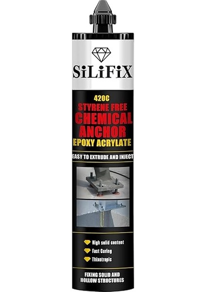 Dübel Epoksi (Polyester Değil) Ağır Dayanıklı (Silikon Tabancası Uyumlu) modelleri