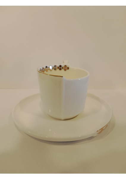 Luxury Gold Bone Porselen Kahve Fincan Takımı 407GLD02 fiyatları