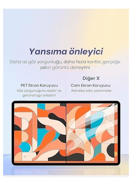 Galaxy Tab S9/S9FE/S8/S7 Uyumlu Mıknatıslı Paper-Like Tablet Ekran Koruyucu Kağıt Hissiyatlı indirimleri