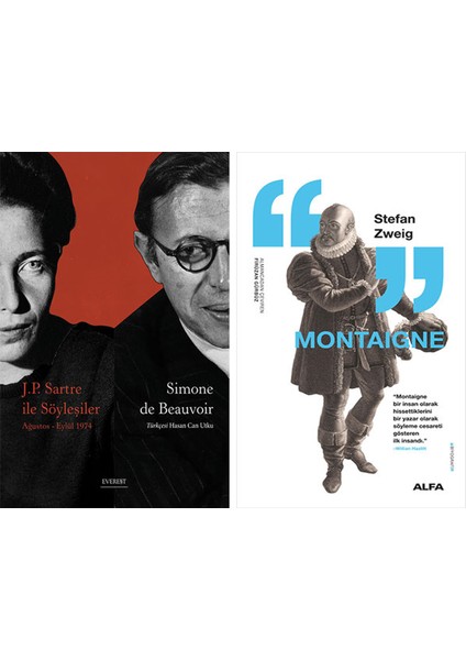 J. P. Sartre Ile Söyleşiler + Montaigne