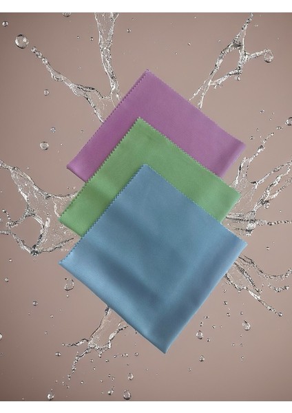 Aliva's Premium Mikrofiber Cam ve Ayna Bezi- Sihirli Temizlik Bezi 40 X40 Cm-Mor Mavi Yeşil Renk 3 Adet fırsatları