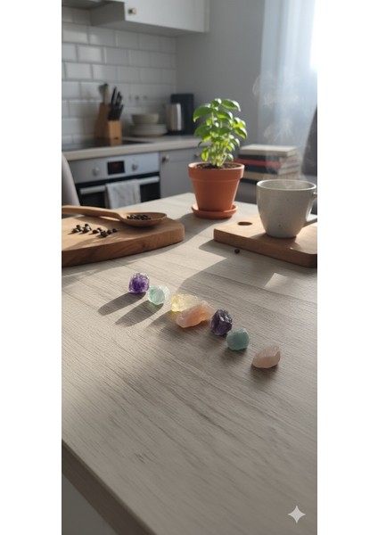 Doğal Taş Şifa Seti – Ametist, Aventurin, Sitrin ve Kaya Tuzu Enerji Kristalleri, Ruhsal Denge ve Arınma Taşları modelleri