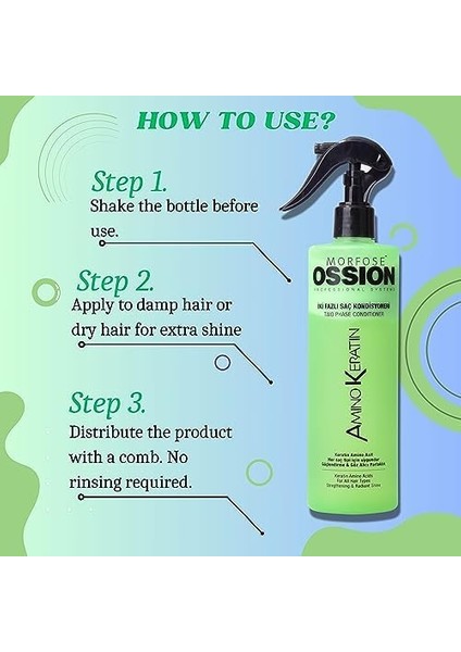 Morfose Ossion Amıno Keratin Fön Suyu 400ML 1 Paket (1 x 1 Adet) modelleri