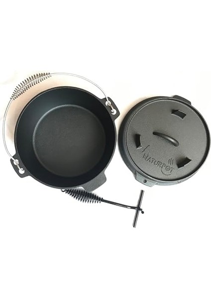 Döküm Tencere 10 Inch Dutch Oven Demir Döküm Kamp Tenceresi 25 cm fiyatları