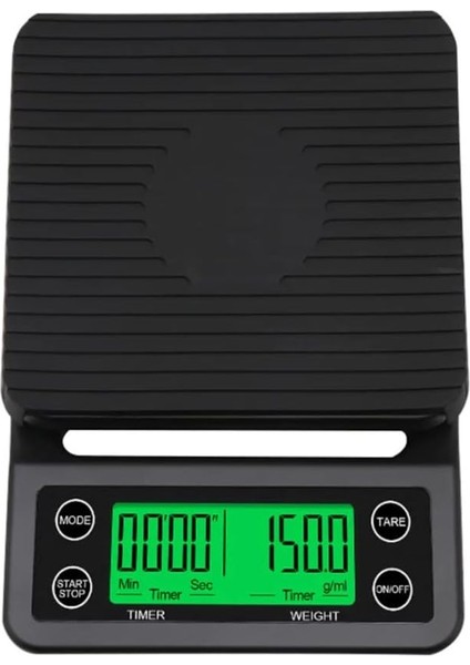kg Zaman Ayarlı Kahve Terazisi Tartı 0.1gr