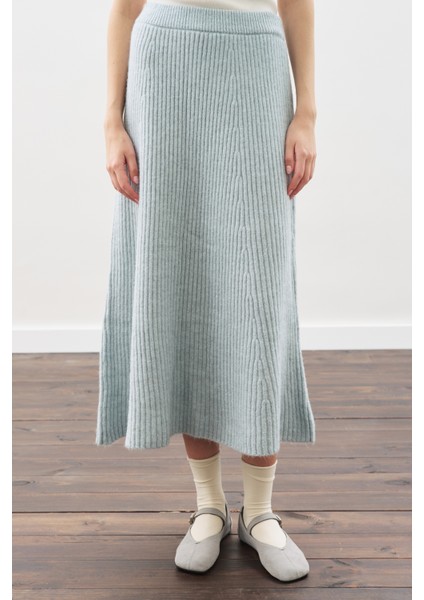 Triko Kloş Etek Mavi indirimleri