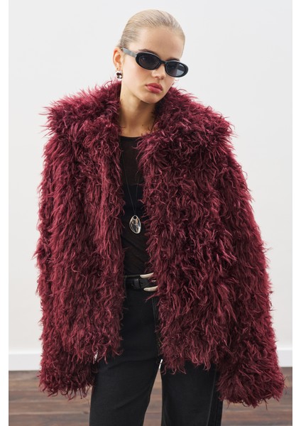 Mara Kürk Ceket Bordo fırsatları