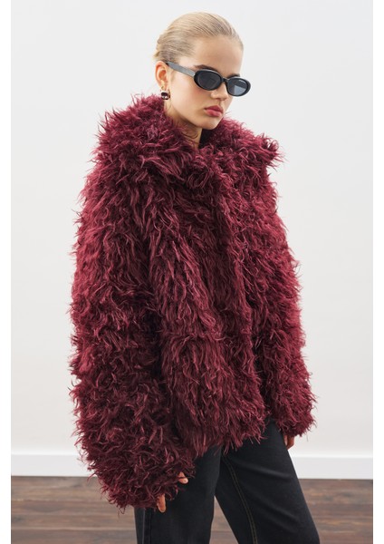 Mara Kürk Ceket Bordo indirimleri