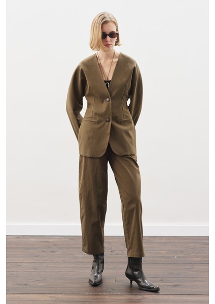 Barrel Pantolon Haki