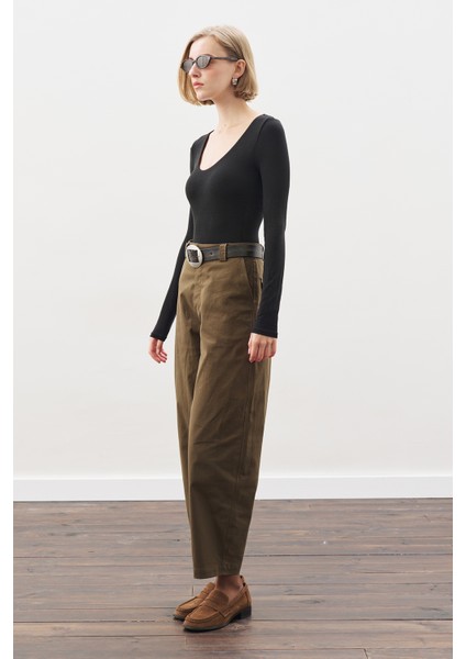 Barrel Pantolon Haki fırsatları