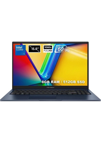 Vivobook 15 X1504VA-NJ3665 I5-120U 8gb 512GB SSD 15.6" Fhd Freedos Notebook