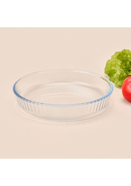 Twin Yuvarlak Petekli Cam Fırın Kabı - Şeffaf - 25 cm fiyatları