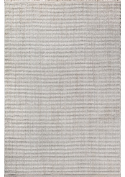 Yalın Microfiber Bukle Dokuma Halı Antre Hol Kesme Halı Yolluk 5771 Krem