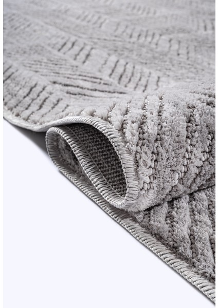 Yalın Modern Dokuma Halı Kaymaz Tabanlı Yıkanabilir Salon ve Oturma Odası Halısı 5577 Gri indirimleri