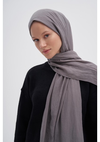 Organik Kırışık Şal Küllü Gri fiyatları