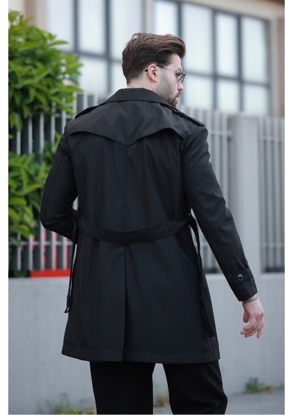 Erkek Premium Apoletli Deri Trençkot & Pardesü modelleri