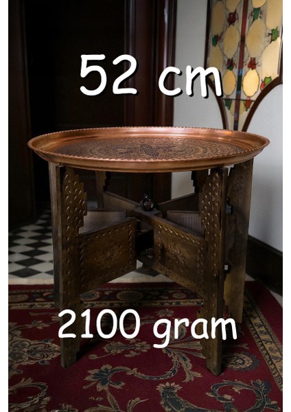 52 cm El Işlemeli Otantik Desenli Kalın Urfa Bakır Tepsi - BAKIR-TPS450 indirimleri