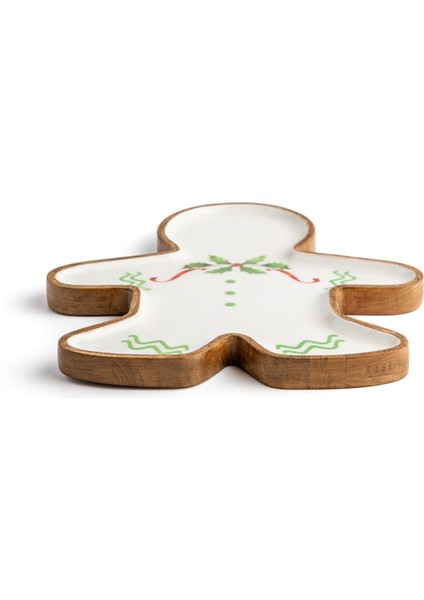 Noella Sunum Tabağı Gingerbread Man 25X22 cm fiyatları