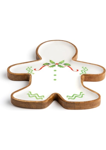 Noella Sunum Tabağı Gingerbread Man 25X22 cm modelleri