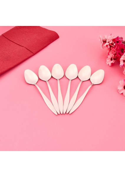 Monaco 6'lı Tatlı Kaşığı - Inox