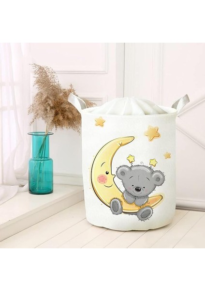 Amaçlı Oyuncak Saklama Kutusu Kirli Çamaşır Piknik Sepeti Katlanır Düzenleyici Keçe Model 00008