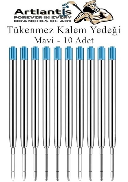Mavi Tükenmez Kalem Yedeği 10 Adet Tükenmez Kalem Içi Yedek Mavi Metal Tükenmez Kalem Içi Okul Ofis Jel Kalem Içi fiyatları