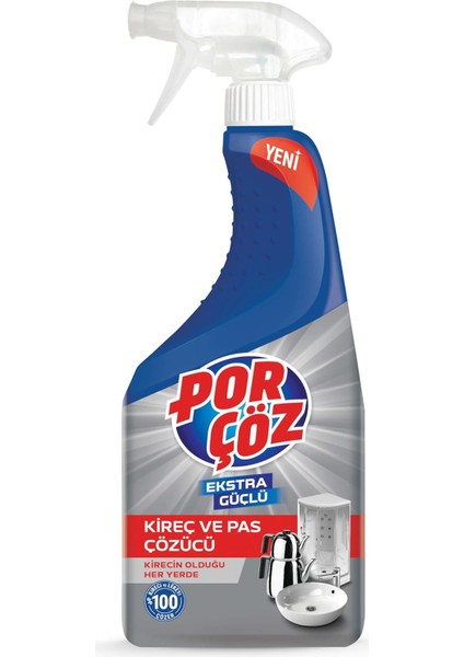 Porçöz Ekstra Güçlü Kireç Çözücü Sprey 750 ml fiyatları