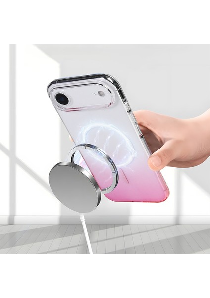 iPhone 17 Air Kılıf Rainbow Renkli Septik Manyetik Şarj Kapak fiyatları