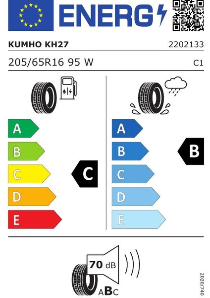 205/65R16 95W Ecowıng KH27 Yaz Oto Lastiği ( Üretim Yılı: 2025 ) fırsatları