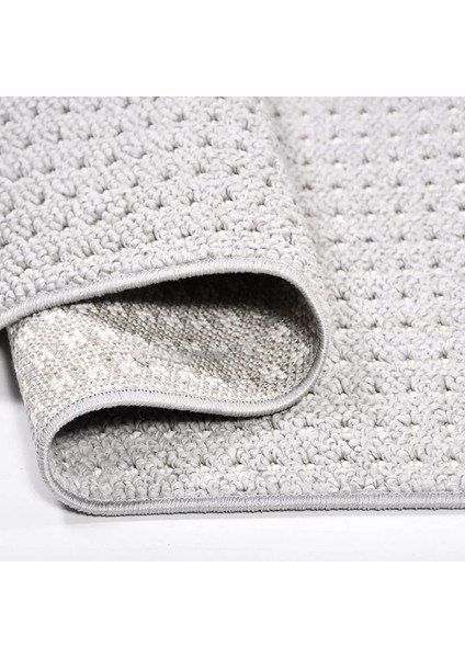 Canas Modern Gri Polipropilen Atkılı Jüt Makine Halısı modelleri