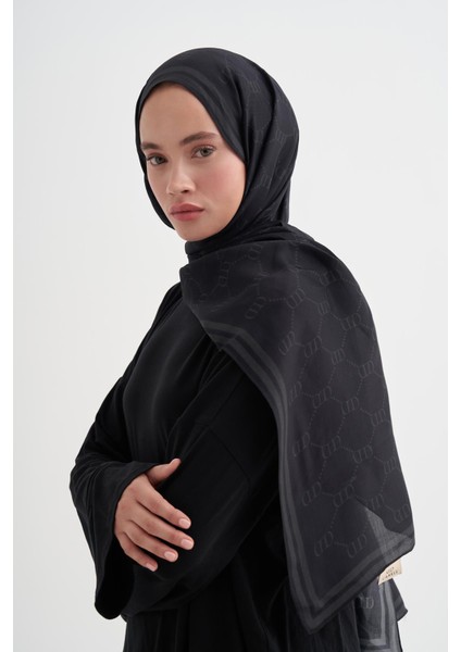 Grace Monogram Floş Şal Siyah fiyatları