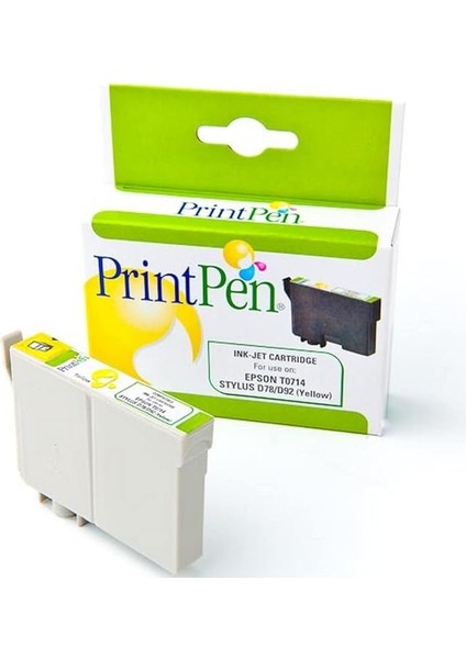 Epson T0714 Sarı Muadil Mürekkep Kartuşu
