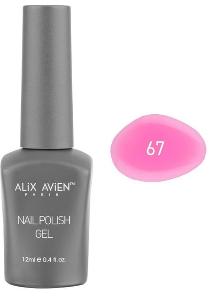 Alıx Avıen Pamuk Şeker Pembe Kalıcı Oje 67-Yoğun Renk Veren Jel Oje 12 Ml-Nail Uv Gel Polish 67 fiyatları