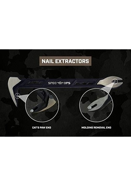 Spec Ops Tools Tırnak Çekici, Kedi Patileri Için, 25,4 Cm, Sert Çelik,%3 Gazilere Bağlanmış fiyatları