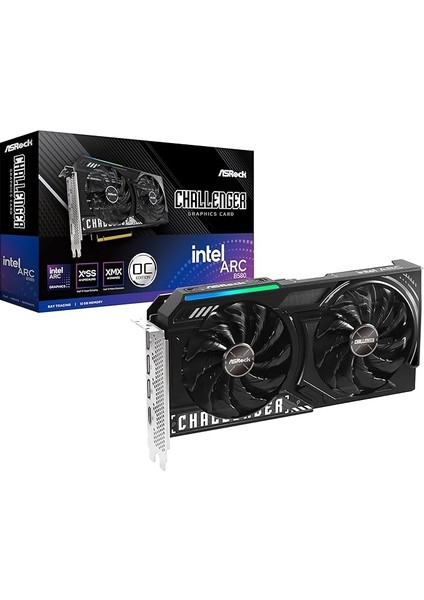 Intel Arc B580 Challenger 12GB Oc Gddr6 19GBPS 192BITS 2740MHZ 650W 7680X4320 Dual Fan Grafik Kartı