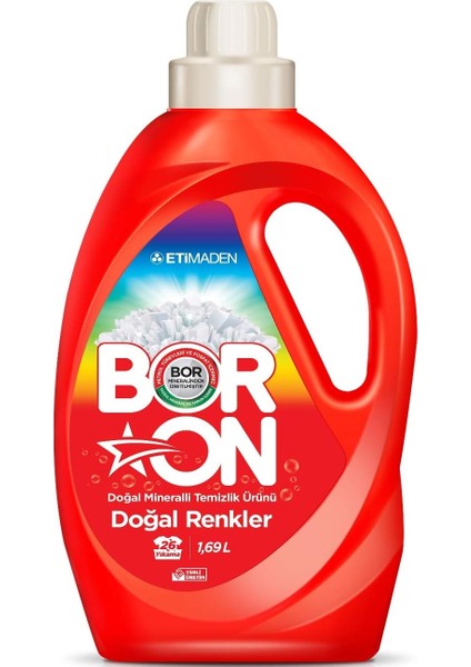 Boron Doğal Mineralli Sıvı Temizlik Ürünü Doğal Renkler (Renkliler)