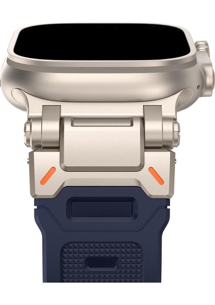 Apple Watch 11 10 46MM 9 8 7 6 Se Ultra Uyumlu 49-46-45-44-42MM Metal Pimli Tokalı Premium Silikon Kordon – Dayanıklı Spor Rubber Kayış modelleri