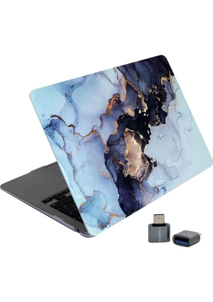 Matebook D14 Kılıf Uyumlu (2019-2020-2021-2022 Yılı) ile Uyumlu Kılıf MARBLE14NL Gri