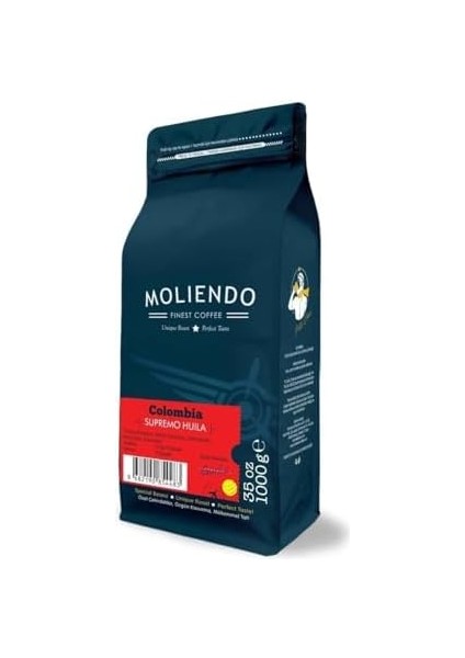 Moliendo Colombia Supremo Huila Yöresel Kahve (Çekirdek) 1000 G fiyatları