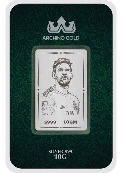 Yetenekli ve Efsanevi Tarihin En Iyi Futbolcusu Temalı Hediyelik 10 Gram 999 Ayar Gümüş KÜLÇESI-746 fiyatları