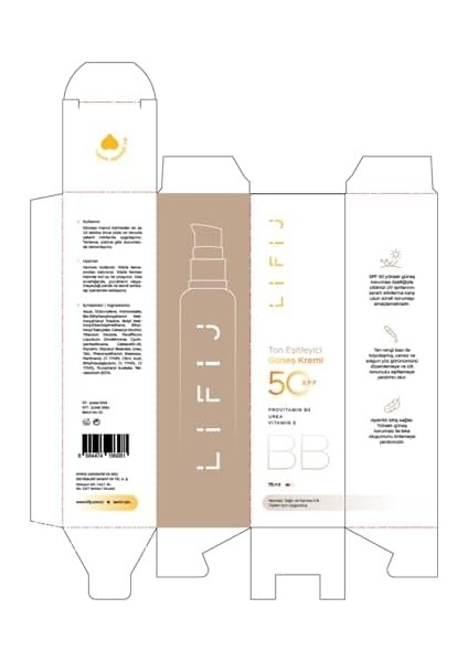Lifij Ton Eşitleyici Güneş Kremi 50 Spf, Yüksek Güneş Koruması, Uv Işınlarına Karşı Uzun Süreli Koruma (75ML) (Ton Eşitleyici) fiyatları